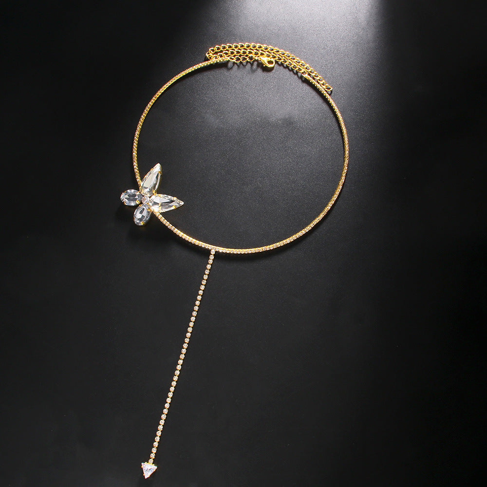 Aurelia Butterfly Lariat Choker