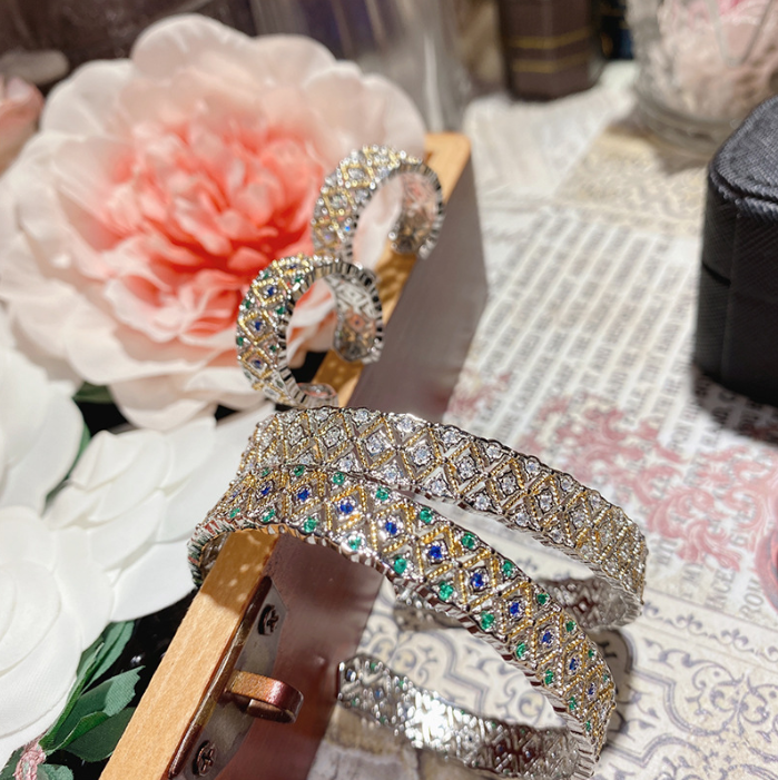 Elena Mosaic Crystal Bracelet Set