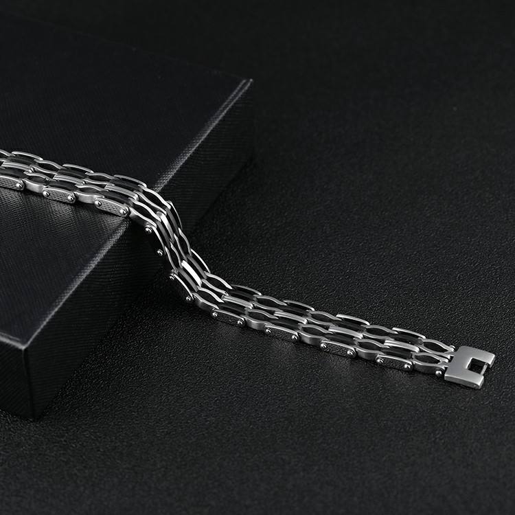 Rovan Triple Rail Link Bracelet for Men