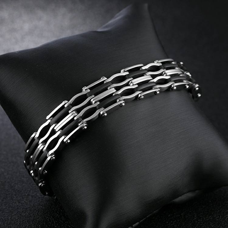 Rovan Triple Rail Link Bracelet for Men