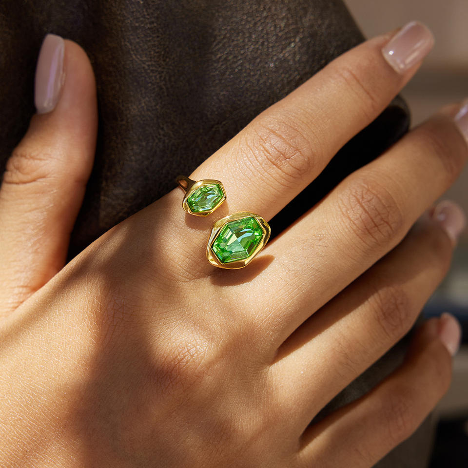 Jade Prism Open Ring