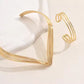 Bold Punk Open-Ended Choker & Bracelet Set for Women
