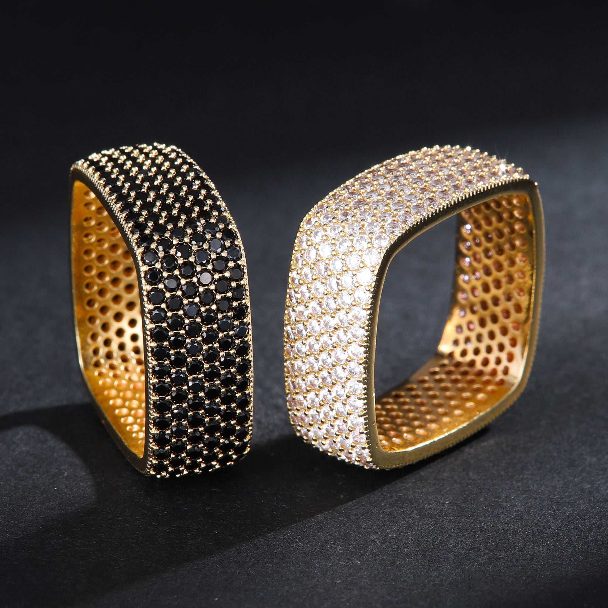 Monroe Pave Dome Rings