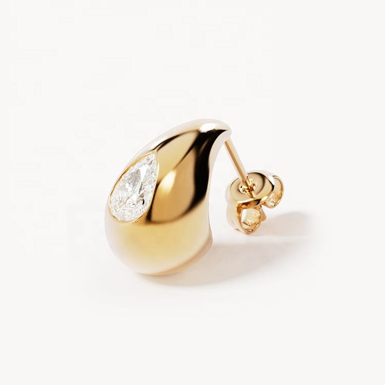 Nina Teardrop Hoop Earrings