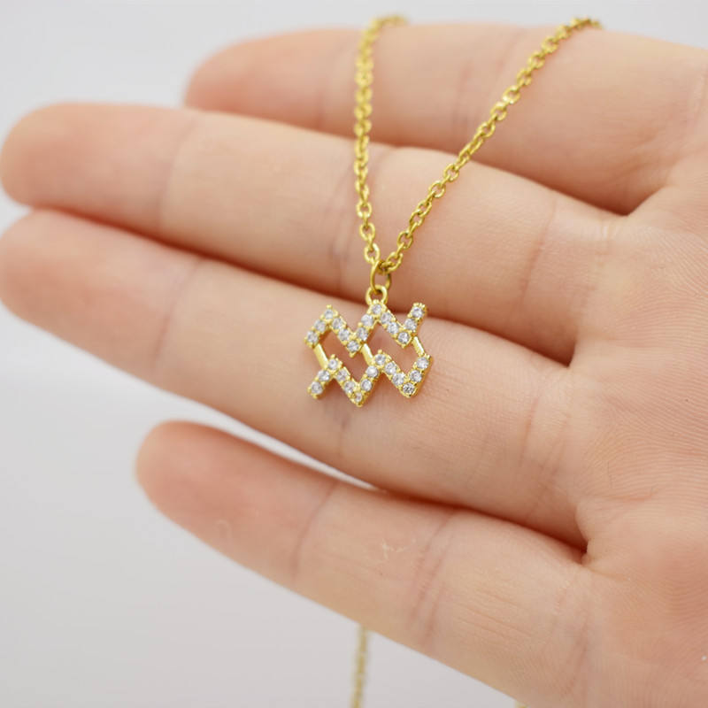Zodiac Pendant Necklace For Women