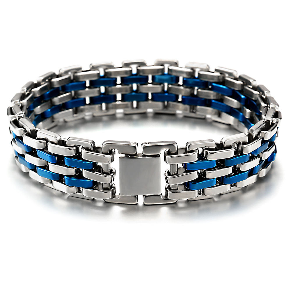 Velric Cobalt Grid Bracelet for Men
