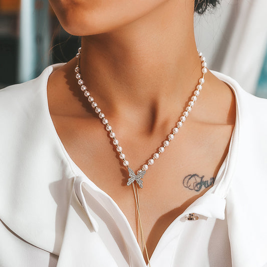 Butterfly Lariat Necklace