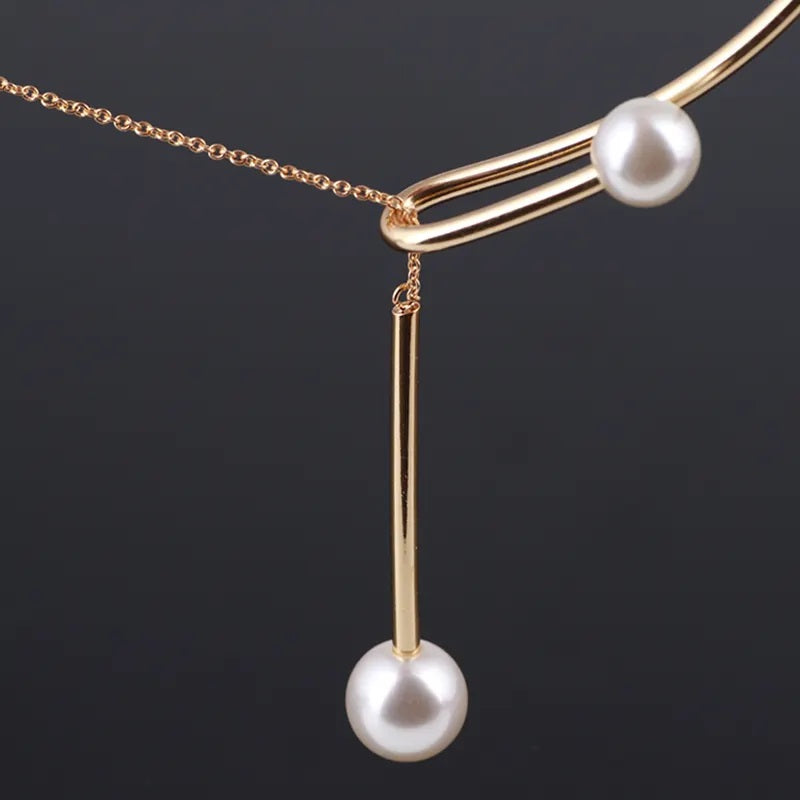 Utopian Pearl Cascade Necklace