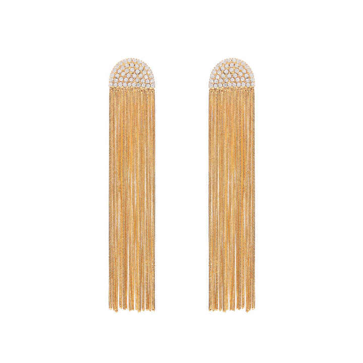 Vivienne Luxe Fringe Earrings