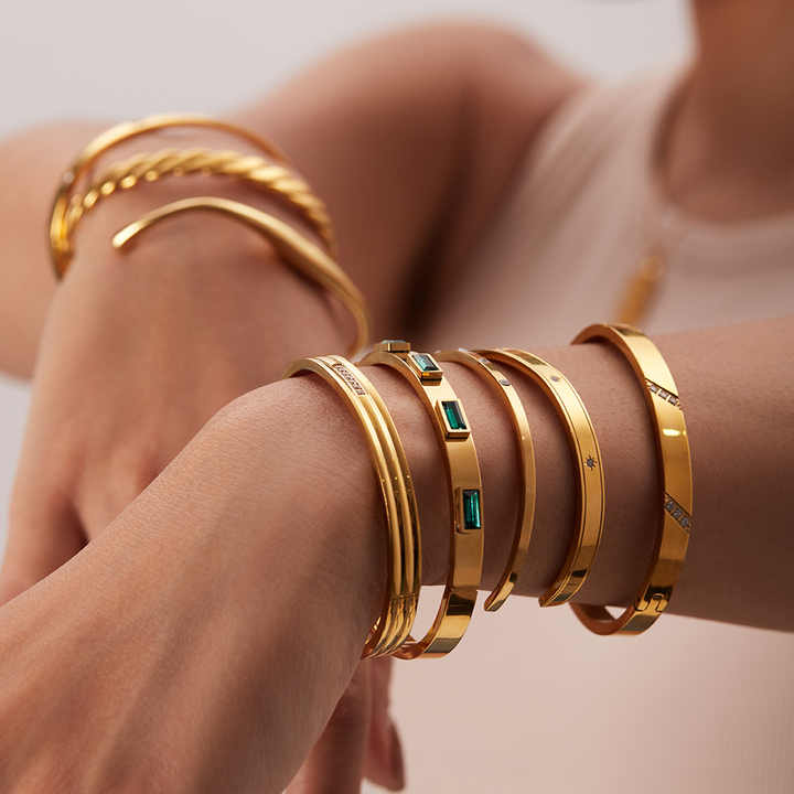 Stackable Splendor Cuff Bracelet Set (5 in 1)