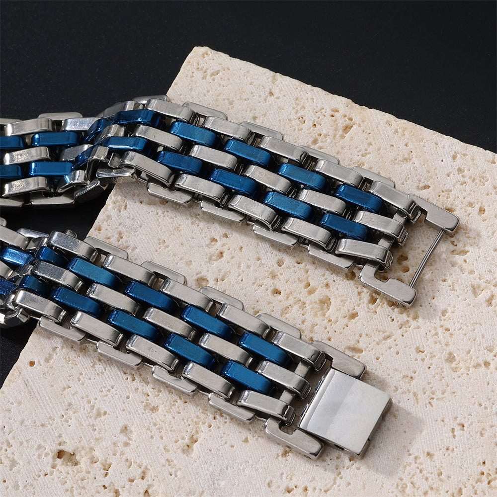 Velric Cobalt Grid Bracelet for Men