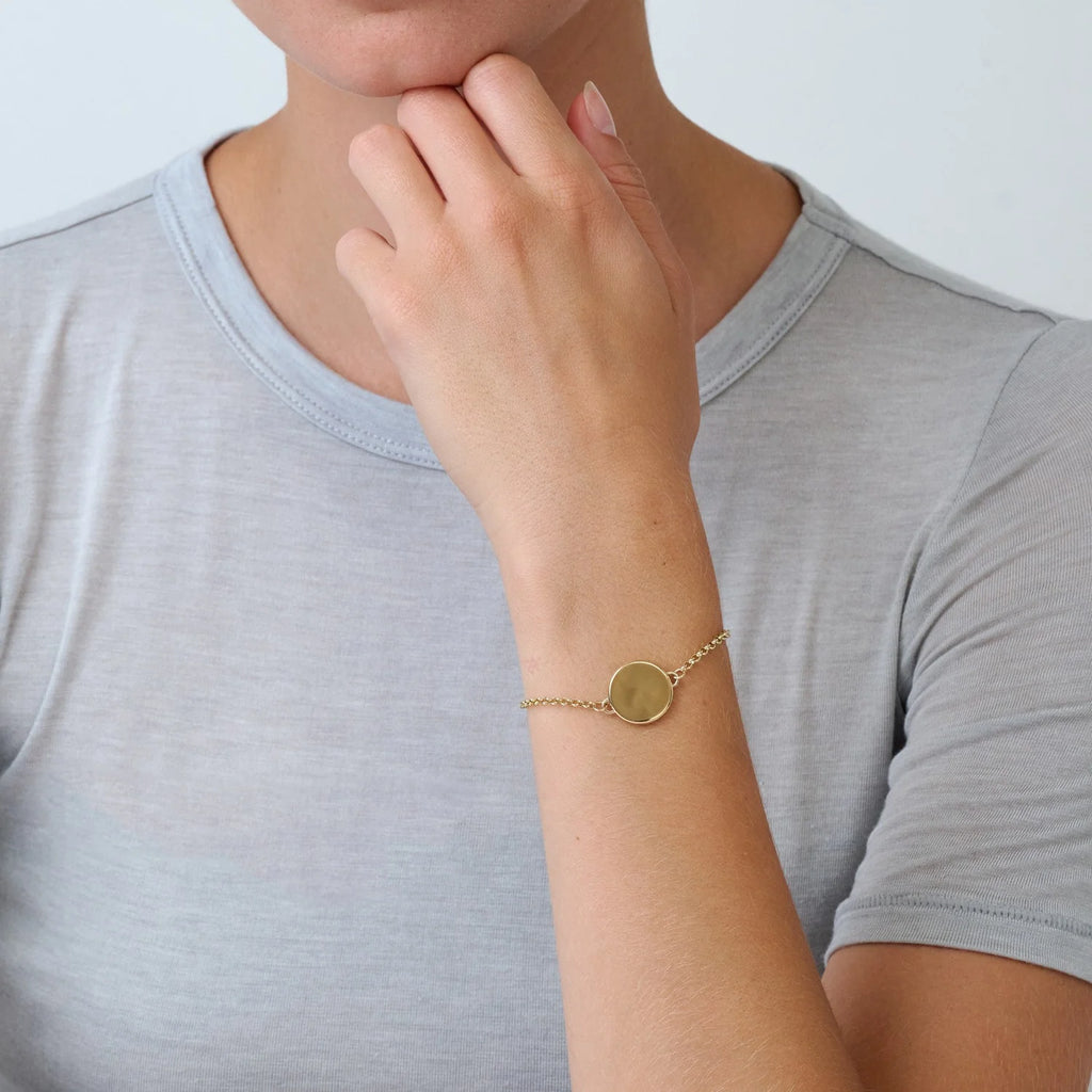 Celine Signature Coin Bracelet