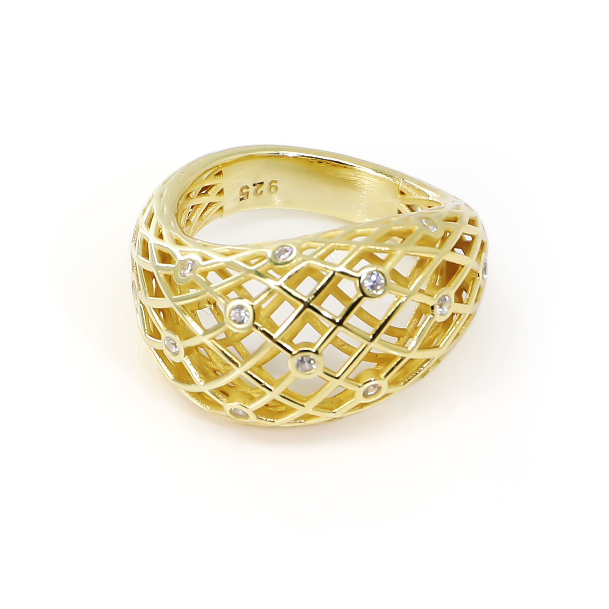 Dahlia Mash Wave Ring