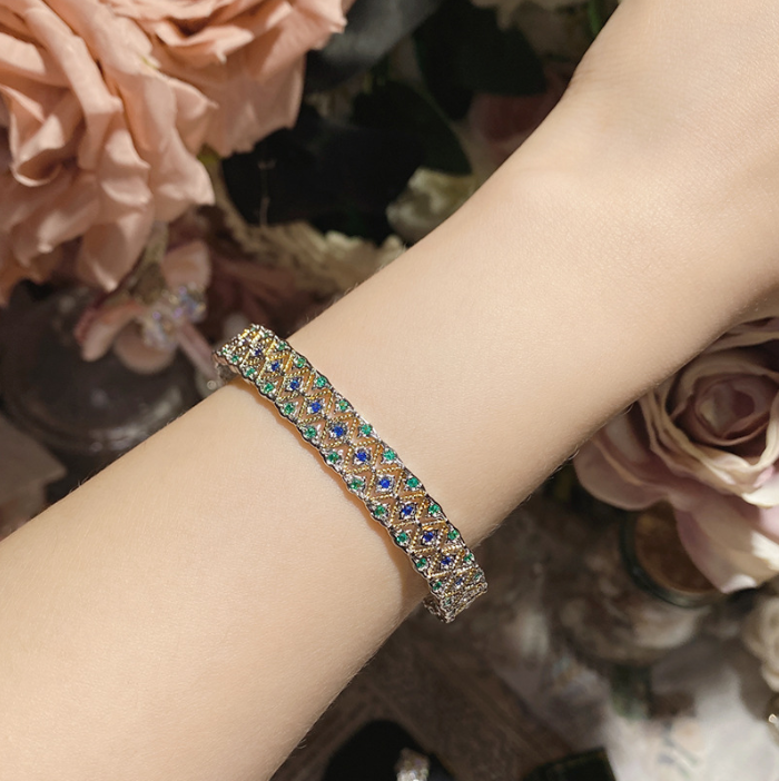 Elena Mosaic Crystal Bracelet Set
