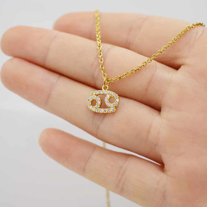 Zodiac Pendant Necklace For Women