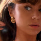 Ava's Golden Spiral Earrings