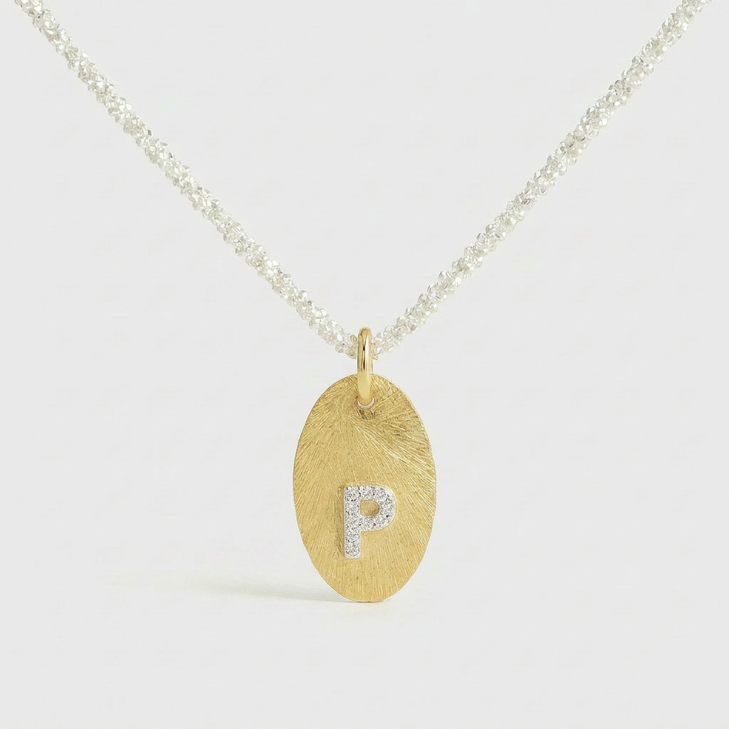 Mia Initial Coin Necklace
