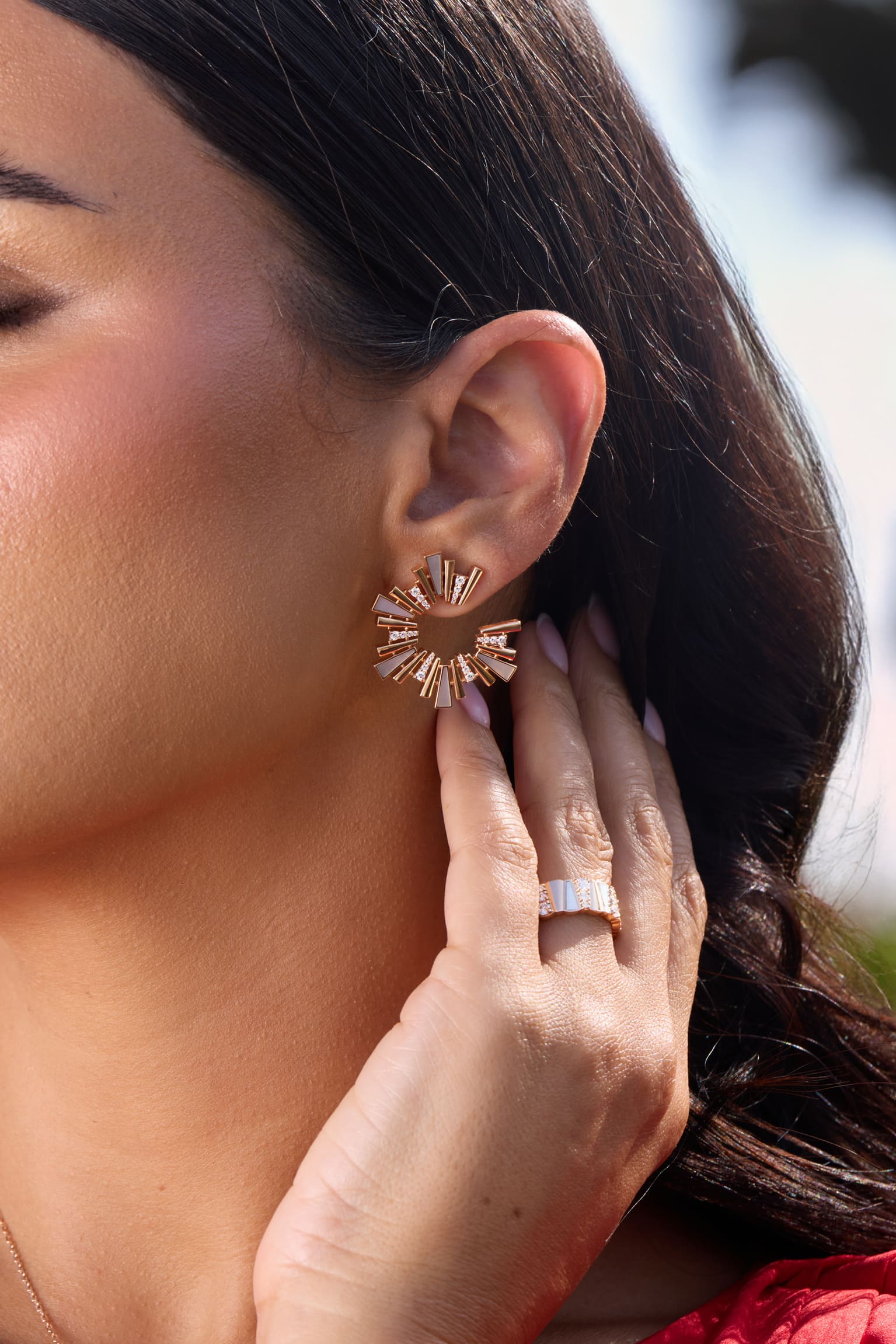 Solara Prism Statement Earrings