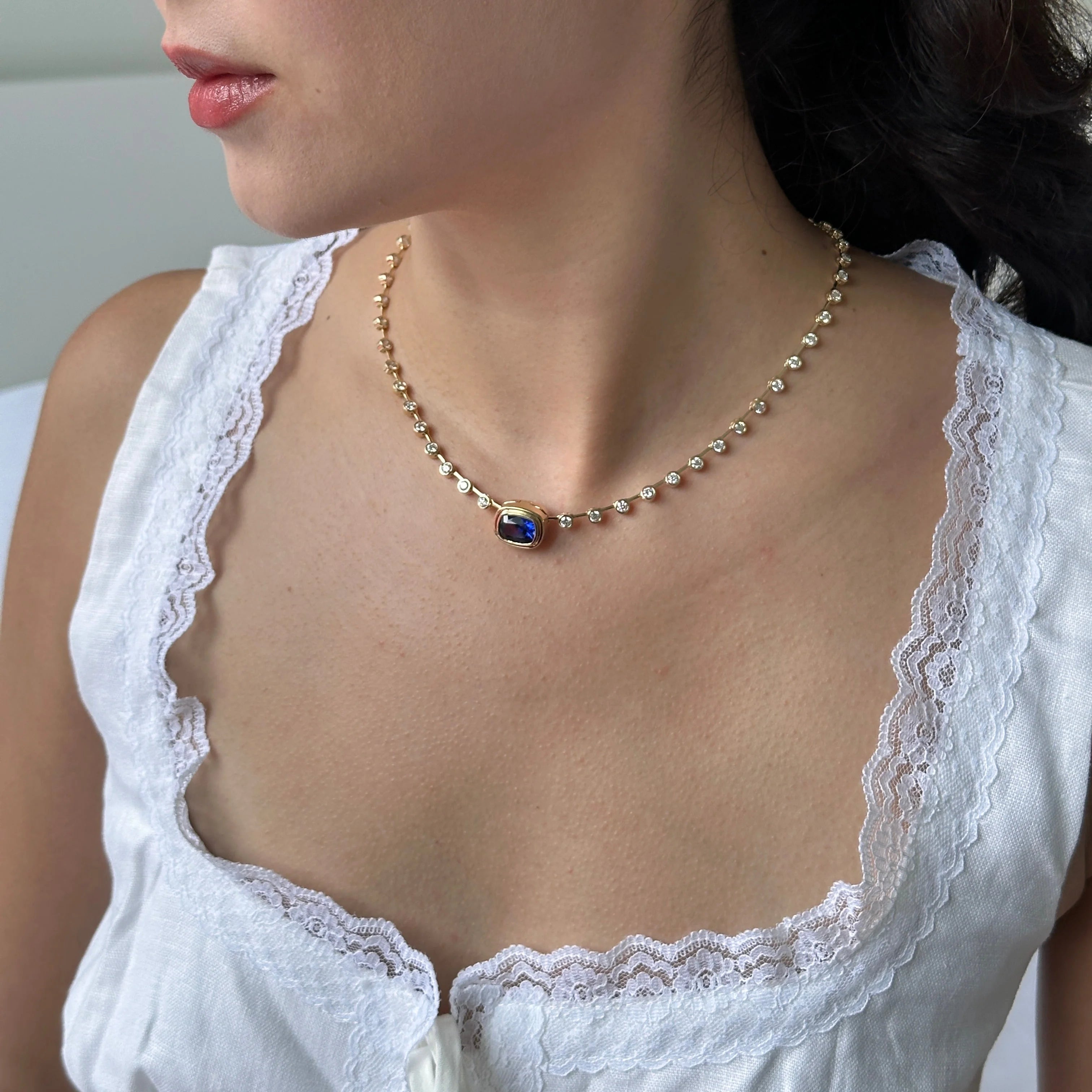 Isla Midnight Necklace (Two in One)