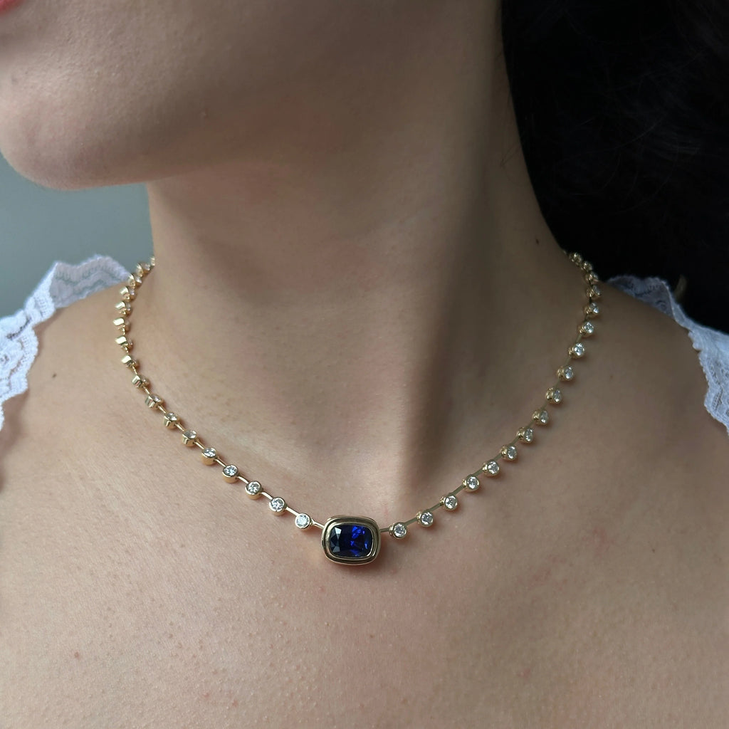 Isla Midnight Necklace (Two in One)