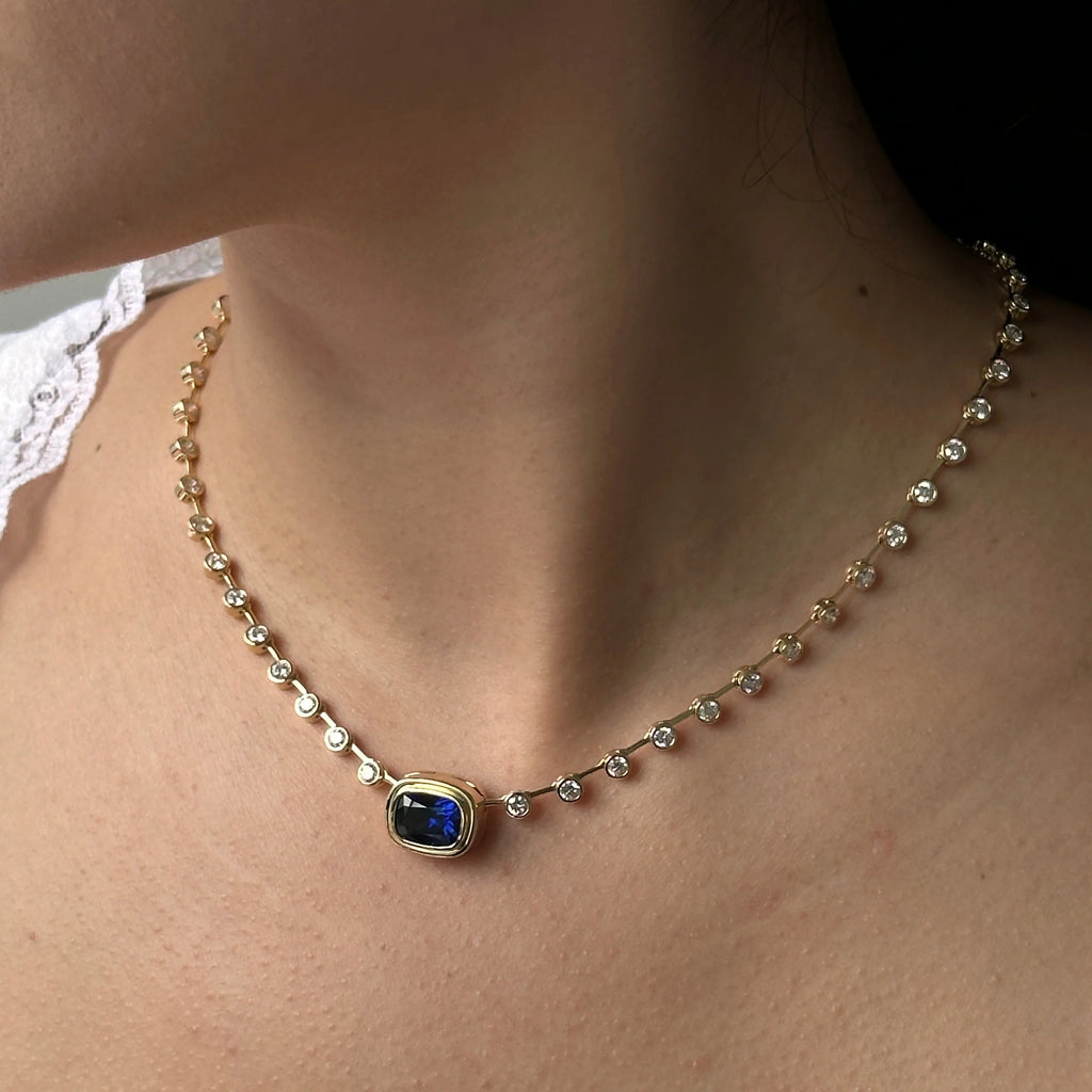 Isla Midnight Necklace (Two in One)