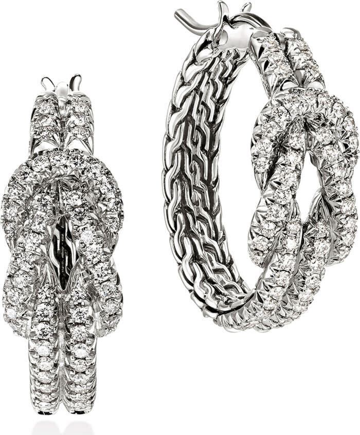 Juliette Zircon Knot Hoops