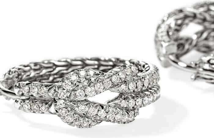 Juliette Zircon Knot Hoops