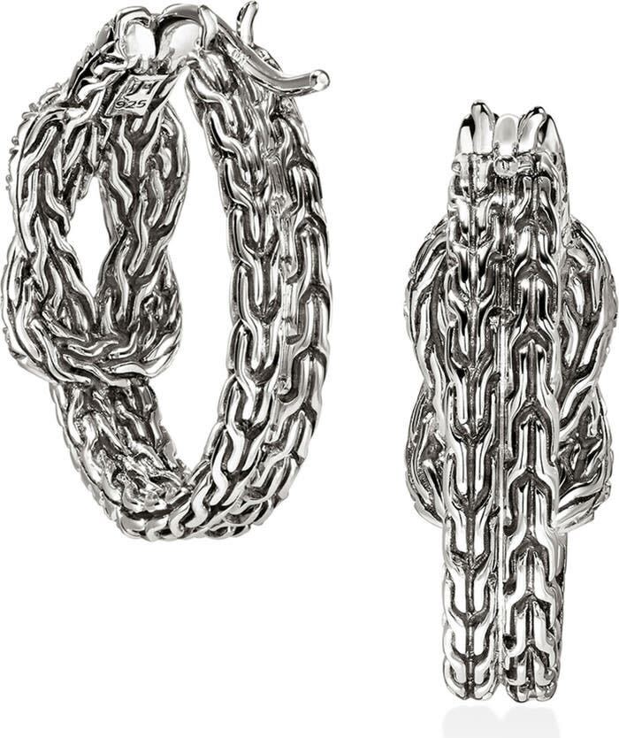 Juliette Zircon Knot Hoops