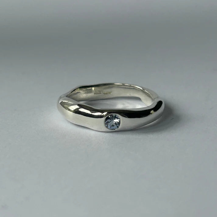 Nora Sterling Silver Wave Ring