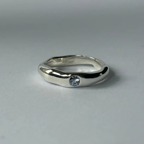 Nora Sterling Silver Wave Ring