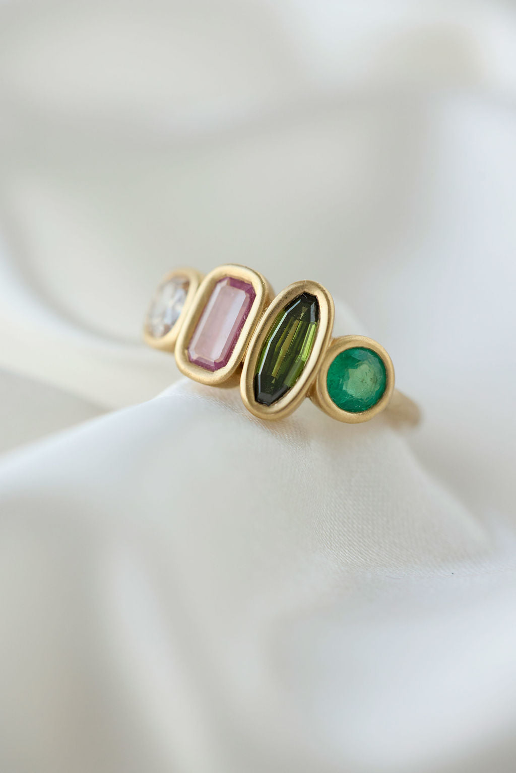 Serene Stones Gold Ring