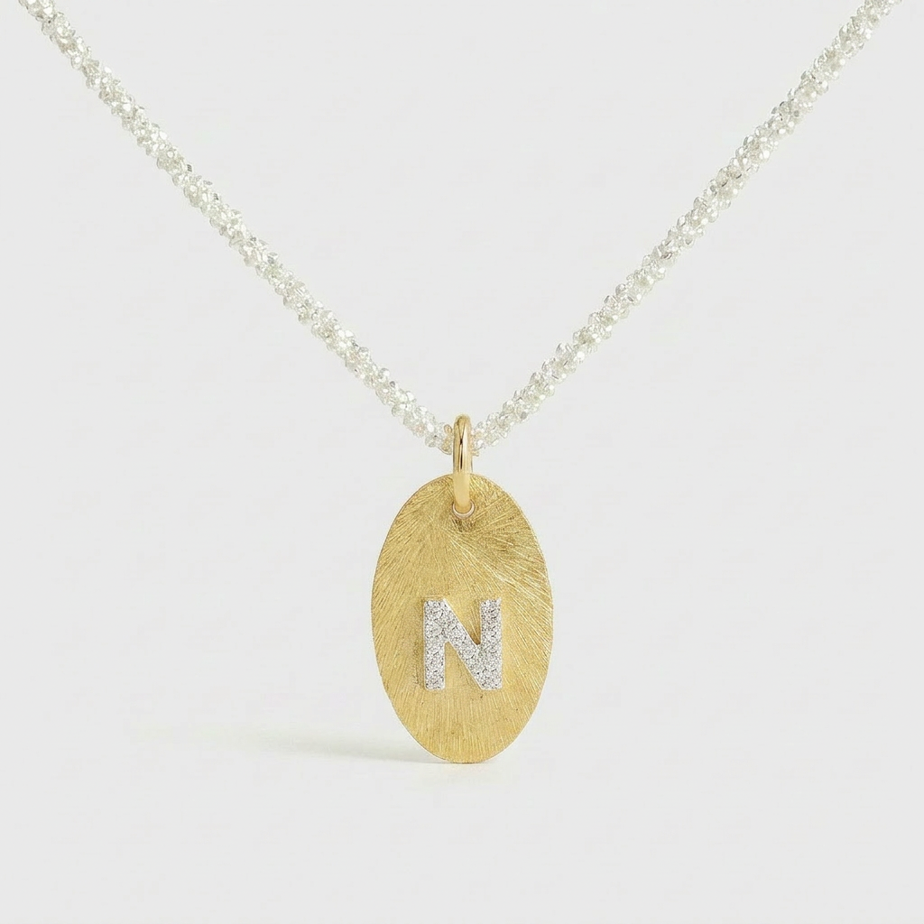 Mia Initial Coin Necklace