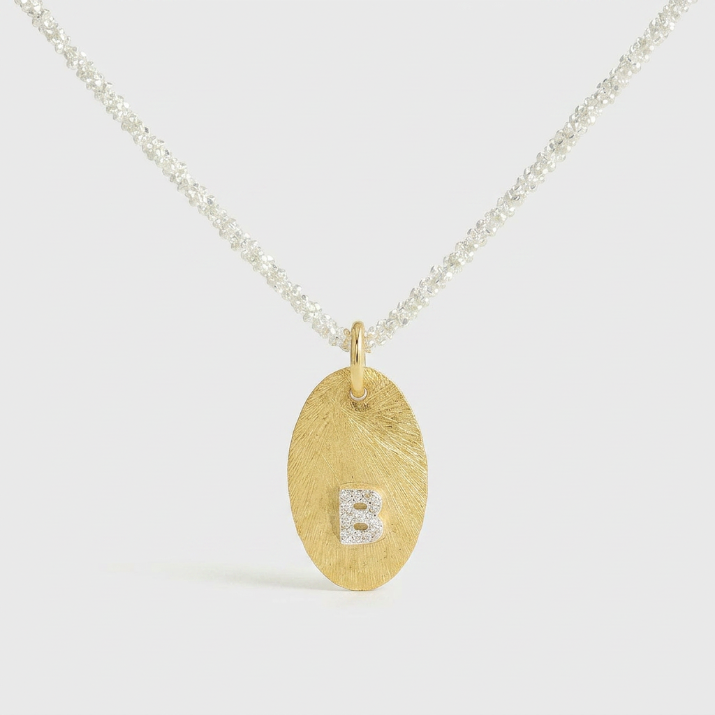 Mia Initial Coin Necklace