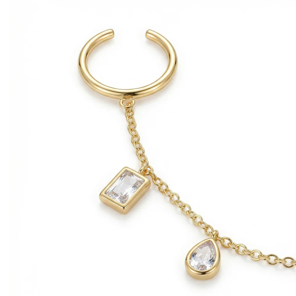 Cleo Drizzle Chian Link Ring