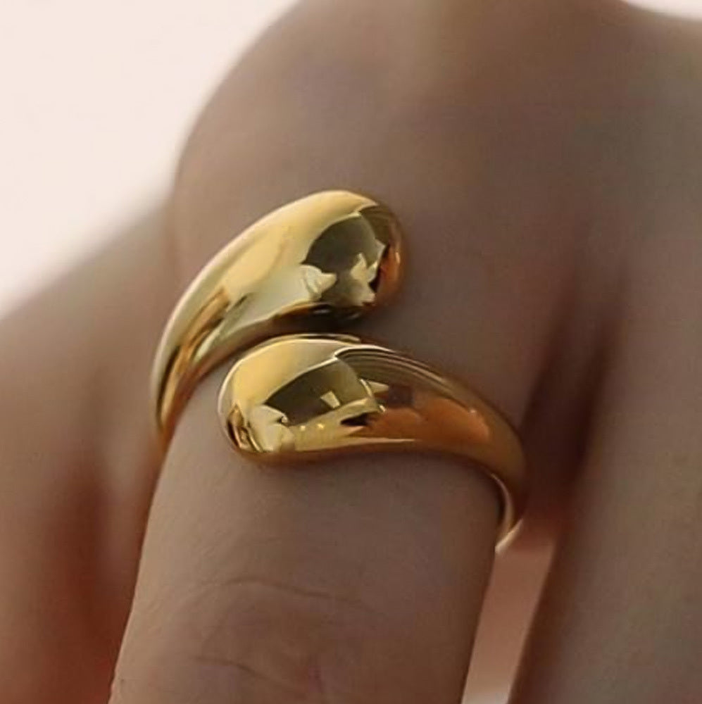 Molten Wrap Statement Ring