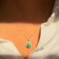 Turquoise Earth Halo Pendant