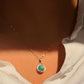 Turquoise Earth Halo Pendant