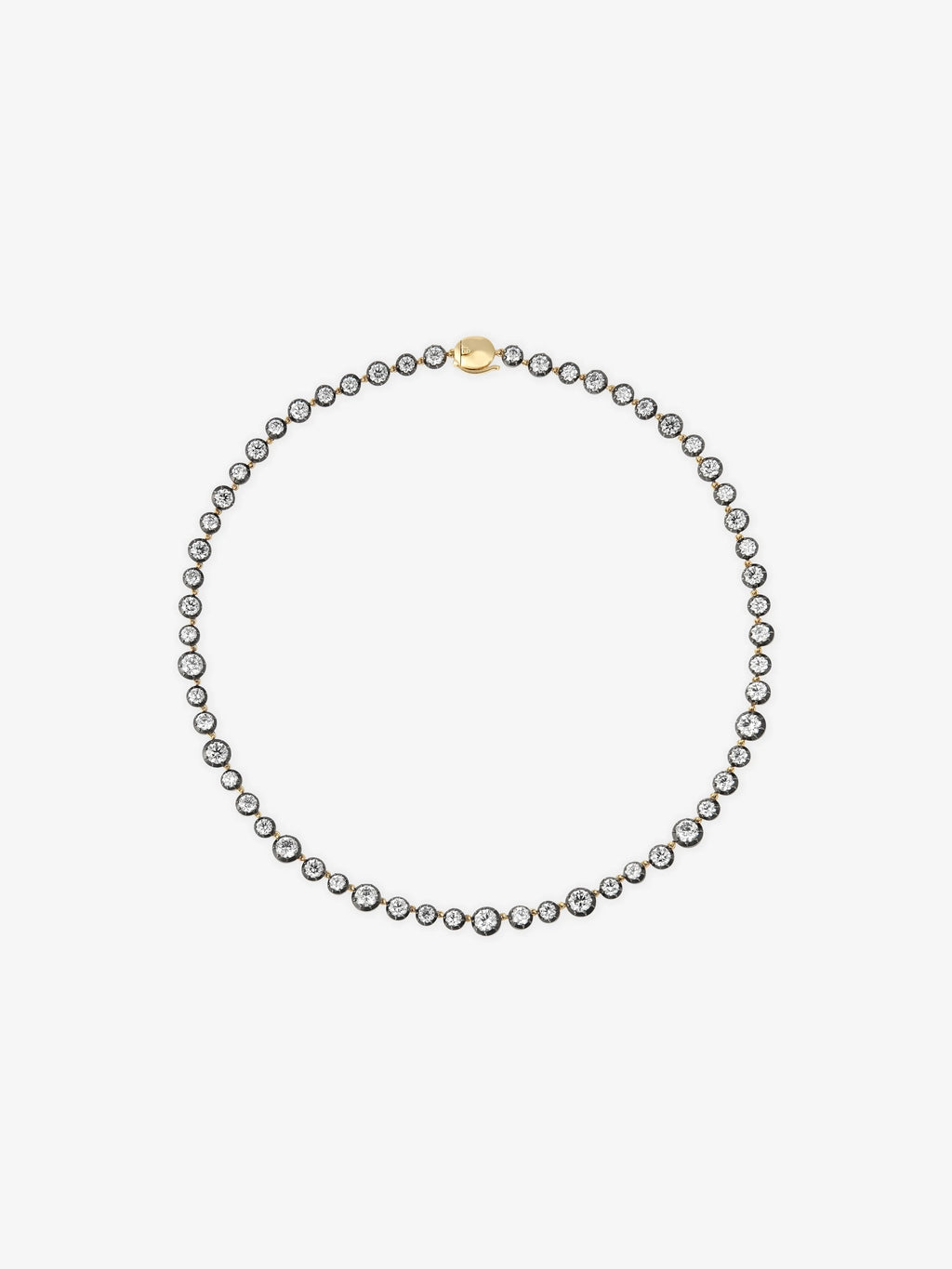 Noir Glimmer Collar Necklace