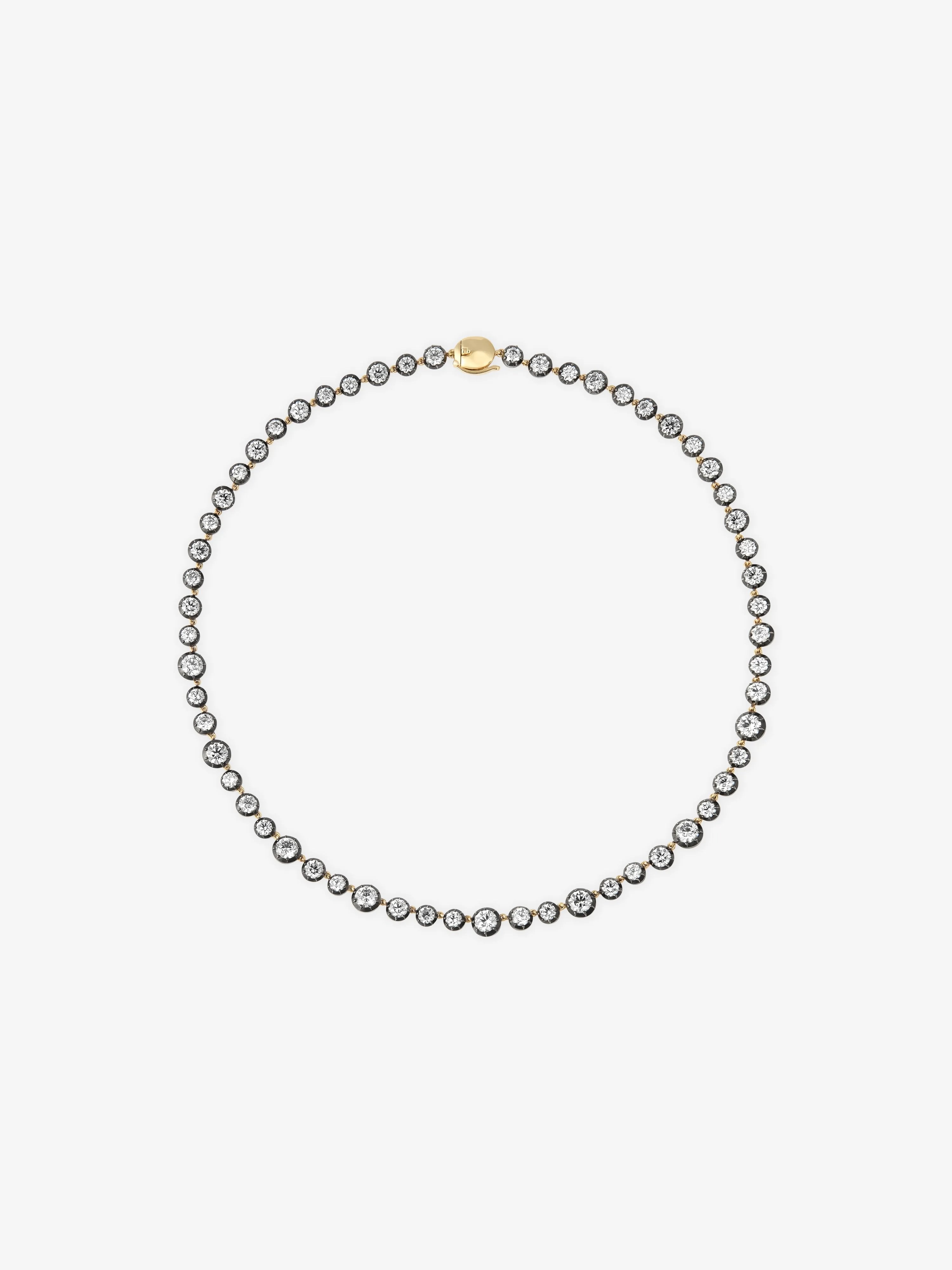 Noir Glimmer Collar Necklace