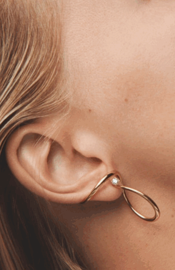 Opal Arc Statement Hoops