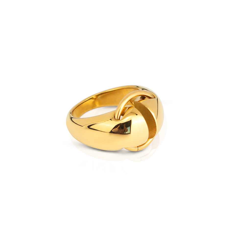 Kairo Gold Knot Statement Ring (Size 7)