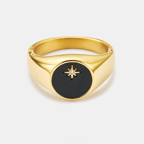 NORTH NOIR Men’s Signet Ring