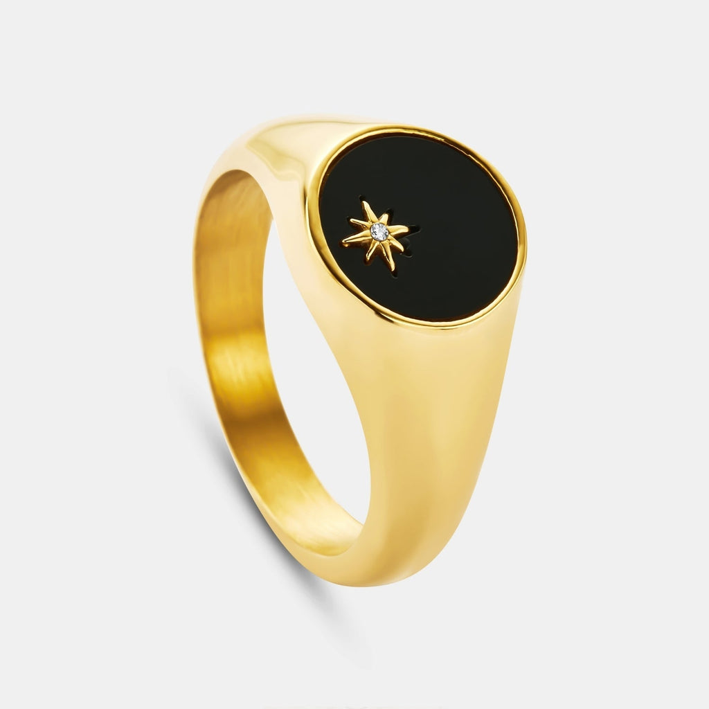 NORTH NOIR Men’s Signet Ring
