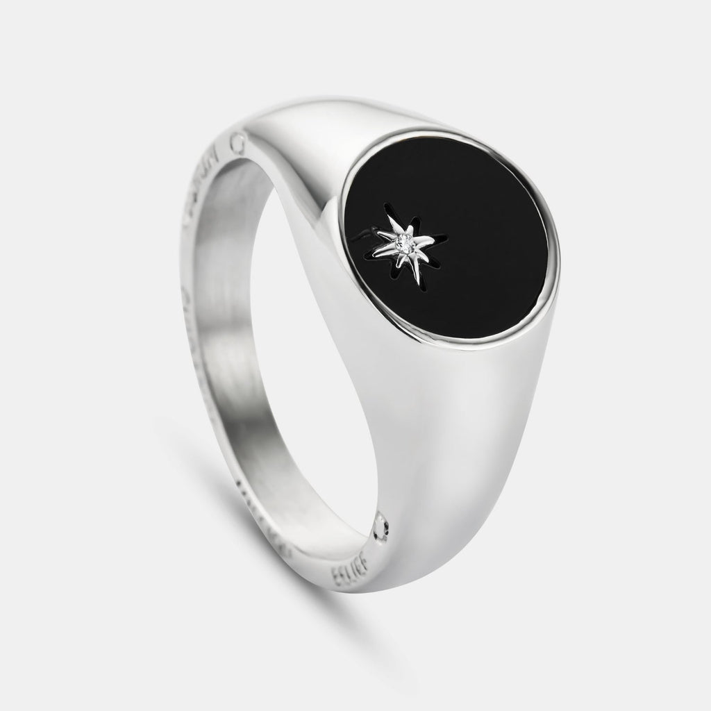 NORTH NOIR Men’s Signet Ring