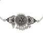 Elvina Oxidized Silver Floral Choker Necklace Set