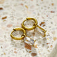 Nia's Golden Hoop Charm Earrings