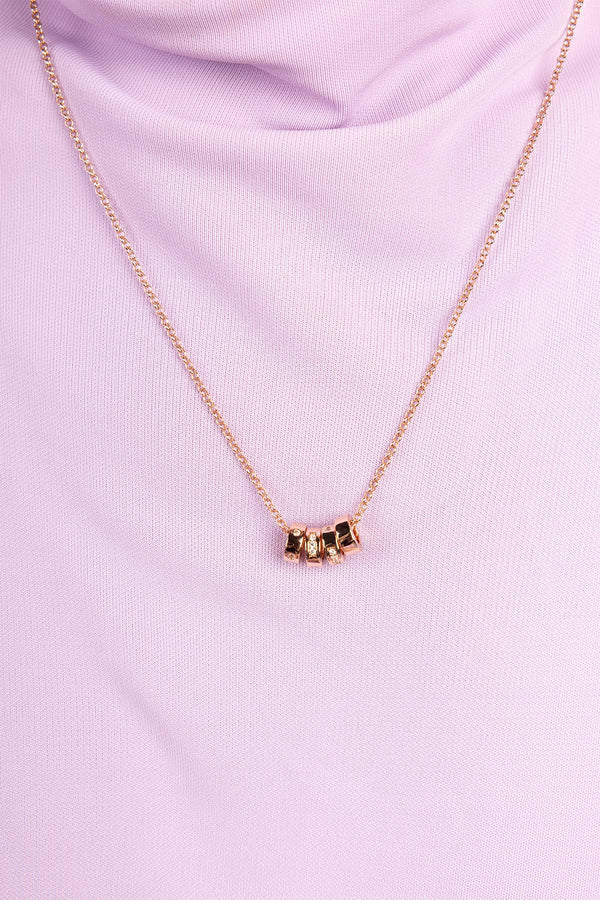 Anaya Emerald Code Bar Necklace