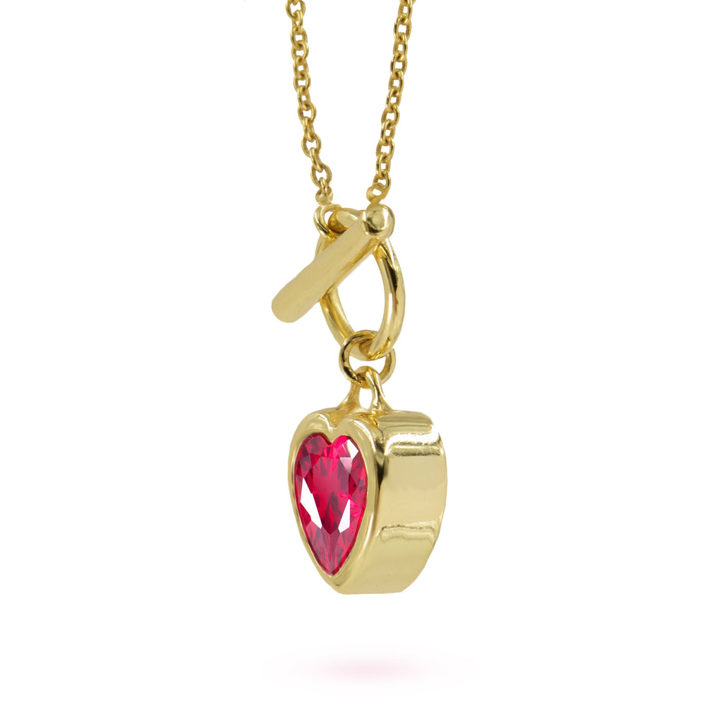 Lev Heart-Shaped Valentine Necklace