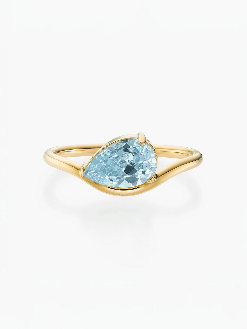 Cassie Golden Marquise Birthstone Ring