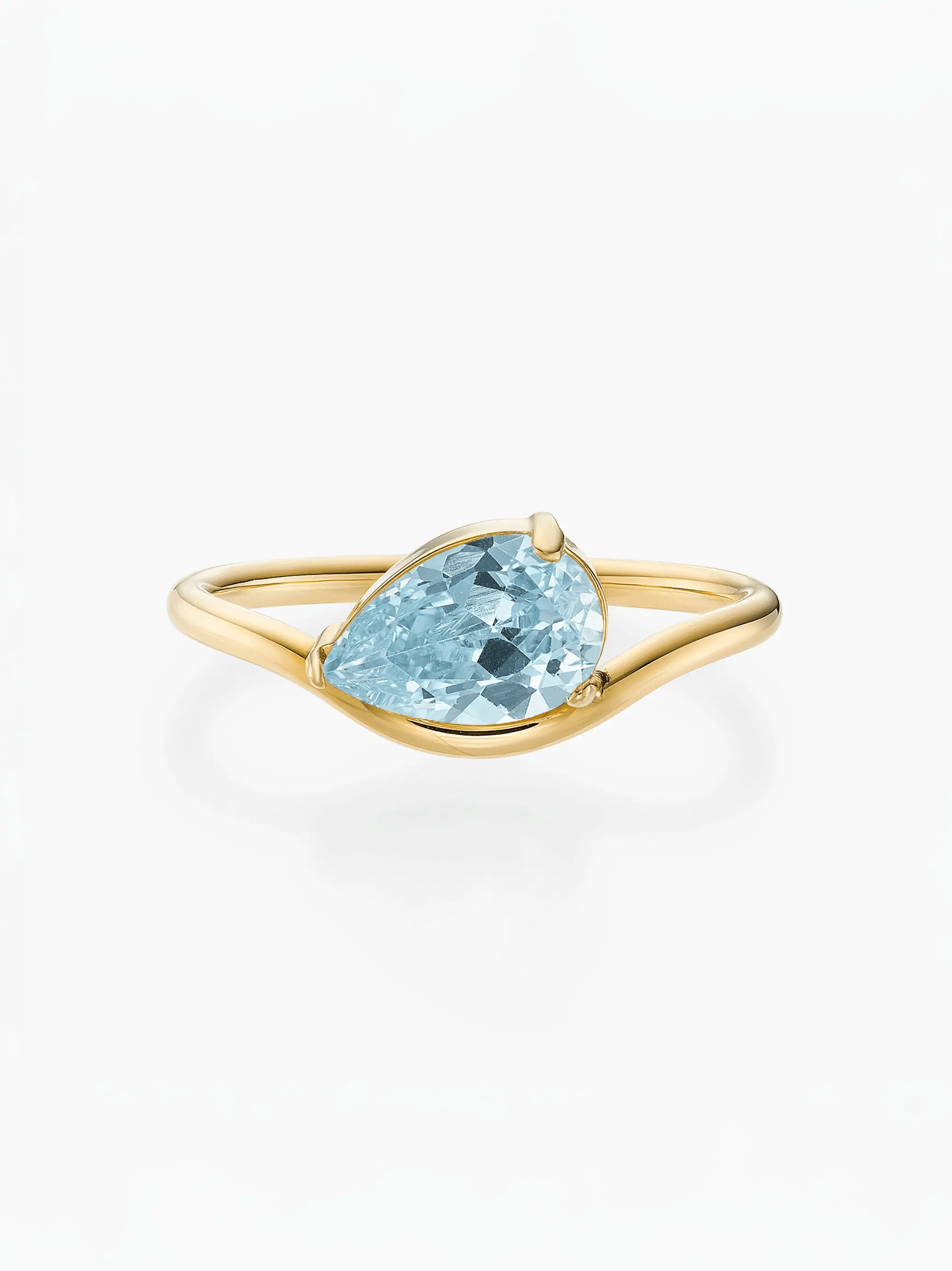 Cassie Golden Marquise Birthstone Ring
